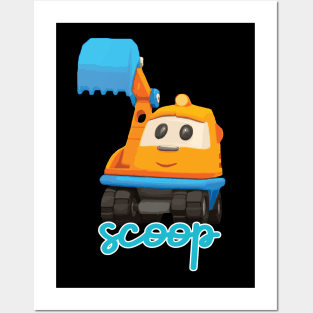 Leo the Truck - Excavator Scoop Posters and Art